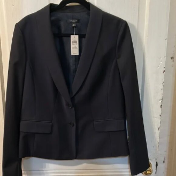 NWT Ann Taylor Blue Blazer Professional Suit Jacket, size 14 - Picture 1 of 5